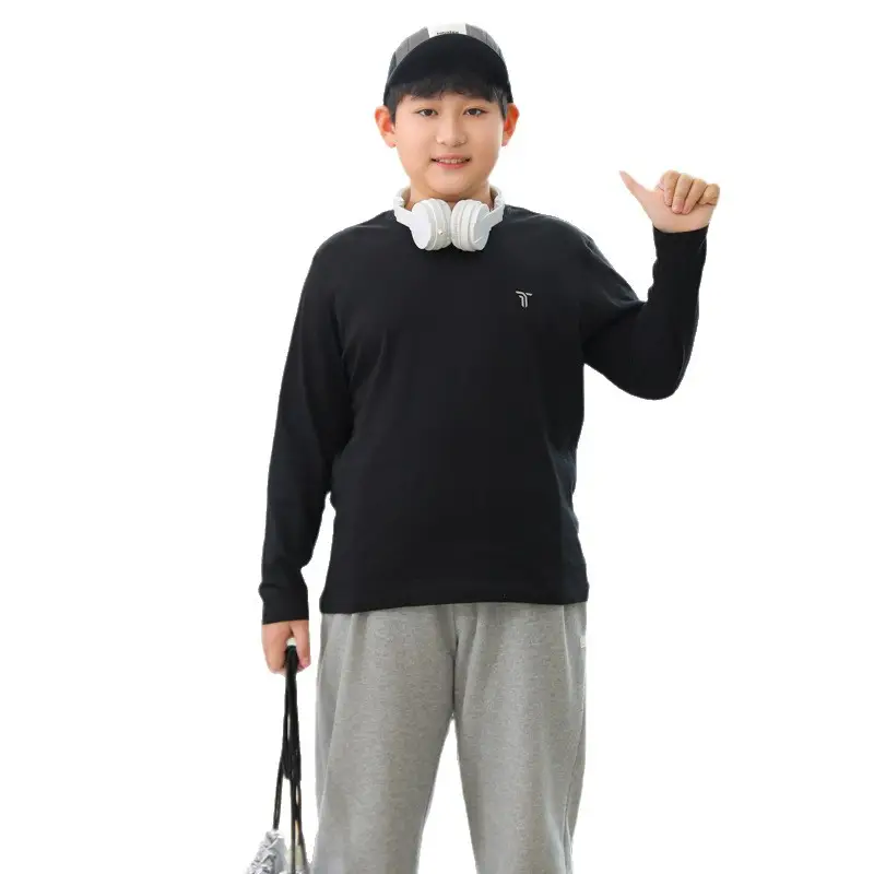 Plus-Size Long Sleeve T-Shirt for Boys Spring Autumn - Image 8