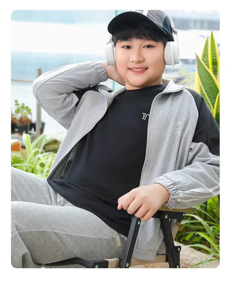 Plus-Size Long Sleeve T-Shirt for Boys Spring Autumn — feature 19