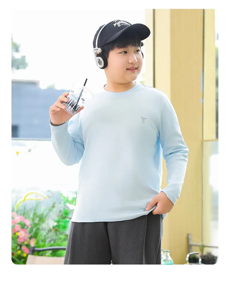Plus-Size Long Sleeve T-Shirt for Boys Spring Autumn — feature 24