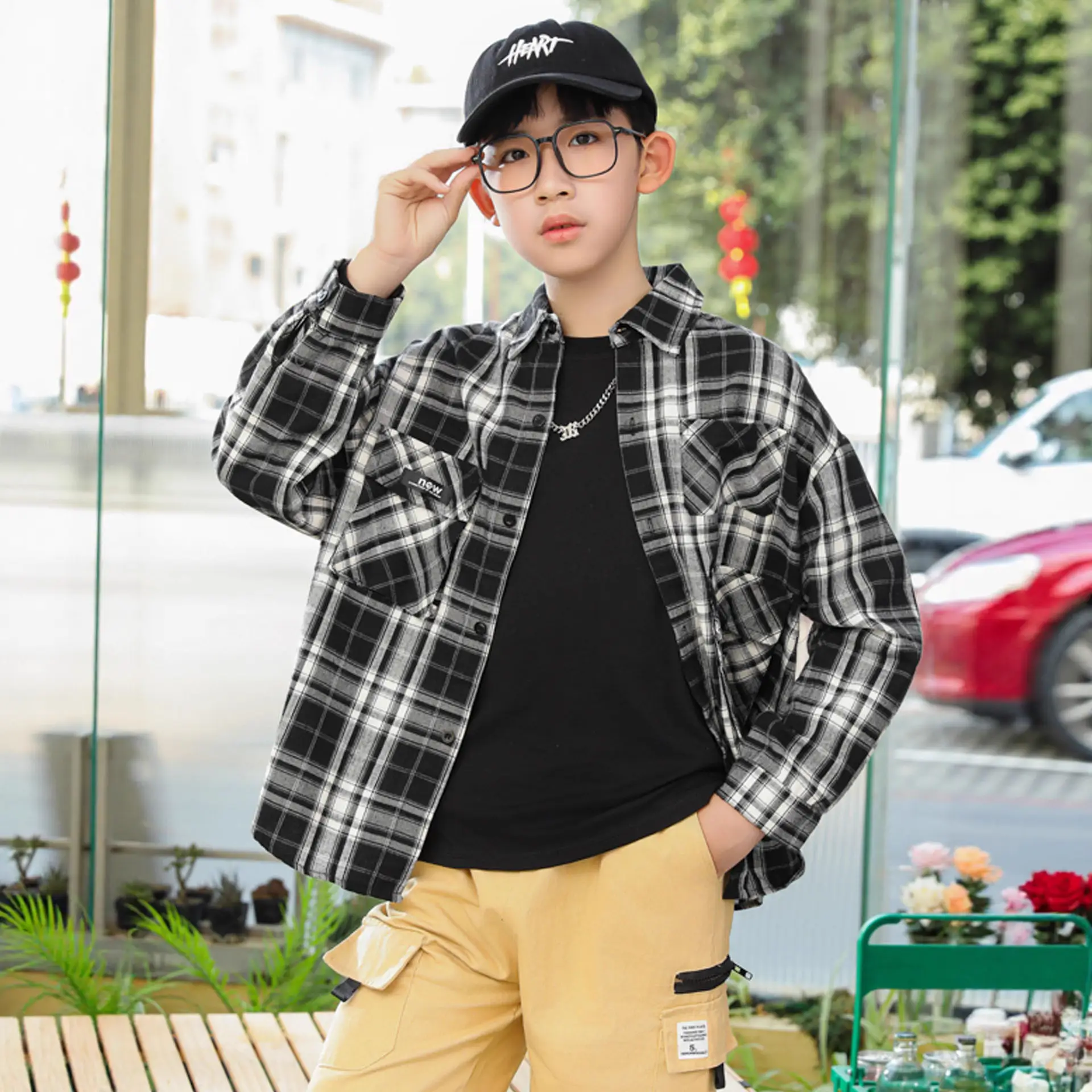 Boys Long Sleeve Cotton T-Shirt Medium Large - Image 7