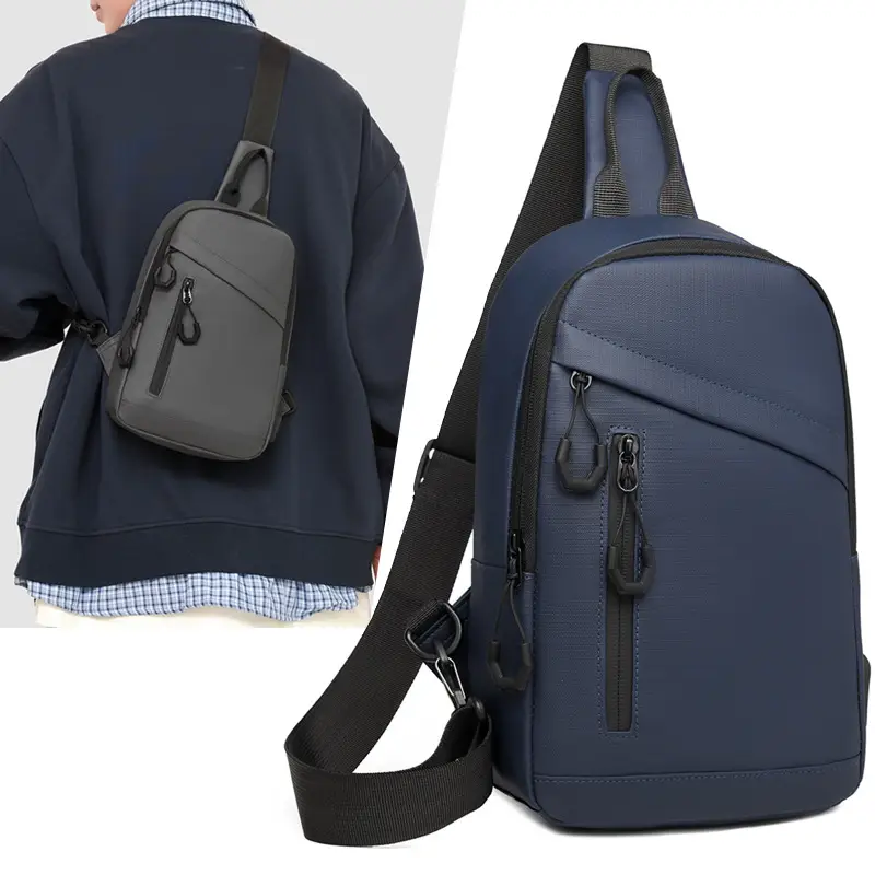 Men's Water-Resistant Business Crossbody Bag Large Capacity