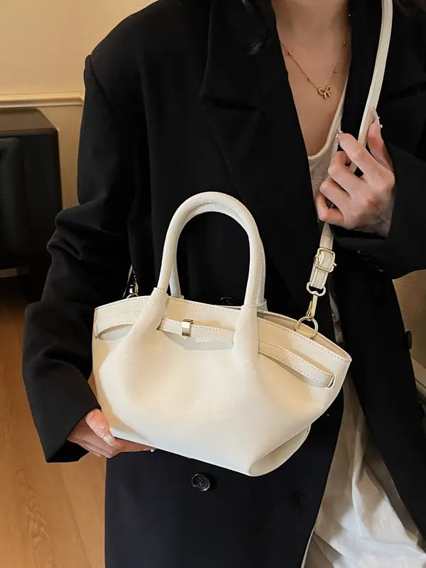 Women Large Capacity Tan Leather Tote Bag 2025 - Image 6