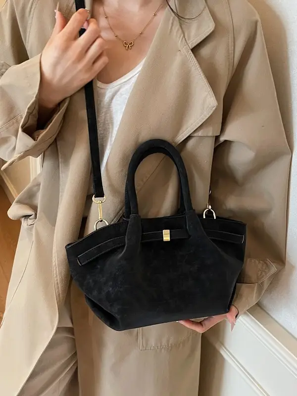 Women Large Capacity Tan Leather Tote Bag 2025 - Image 7