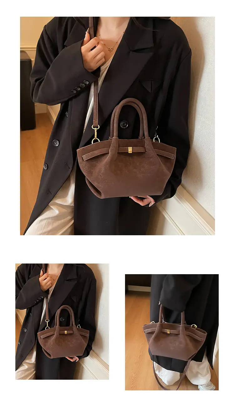Women Large Capacity Tan Leather Tote Bag 2025 — feature 22