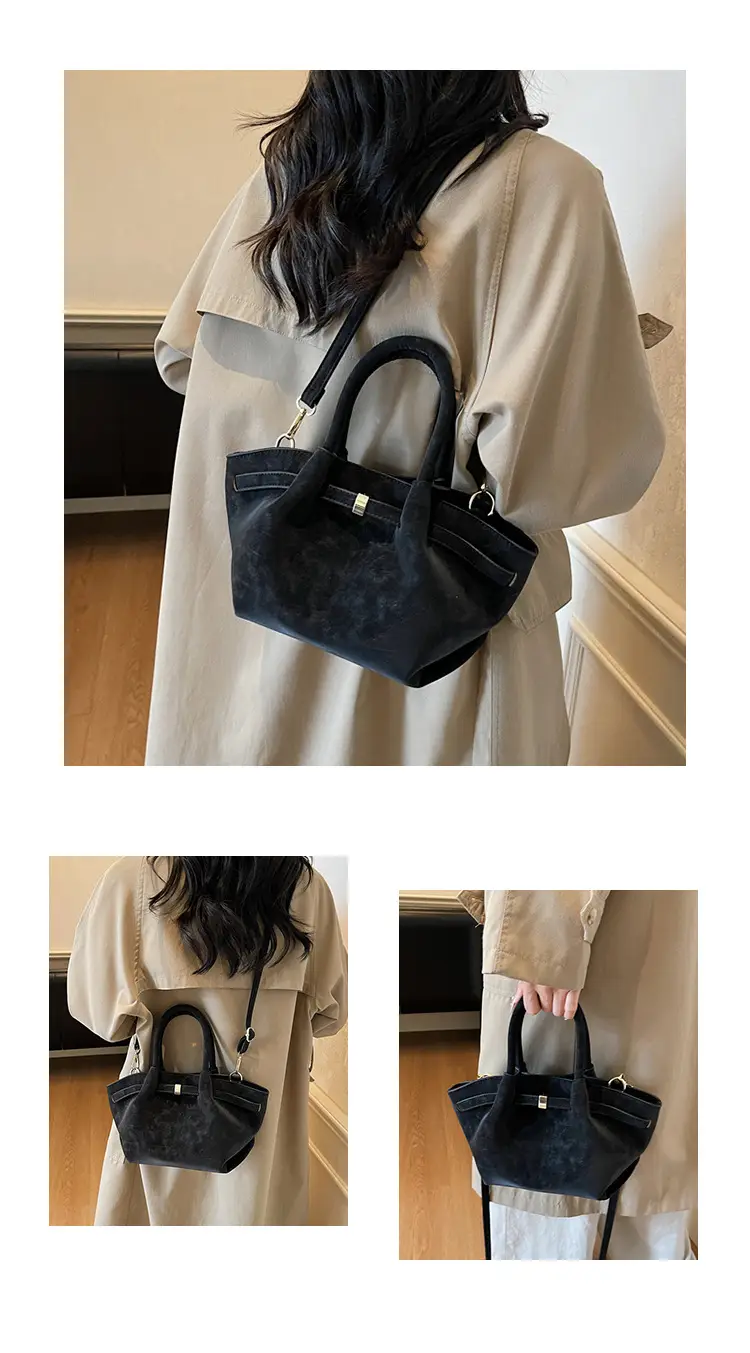 Women Large Capacity Tan Leather Tote Bag 2025 — feature 24