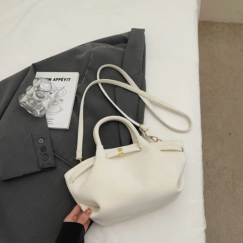 Women Large Capacity Tan Leather Tote Bag 2025 - Image 4