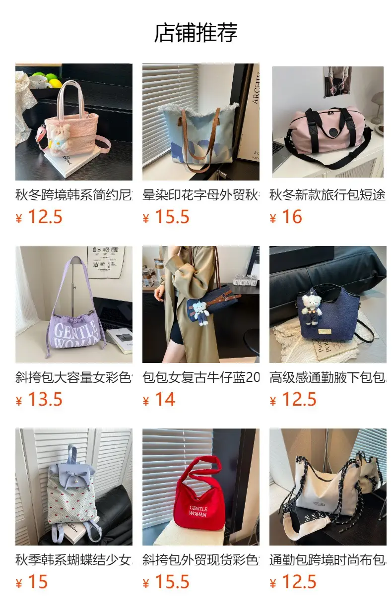 Female Korean Niche Puppy Large Capacity Tote Bag — feature 1