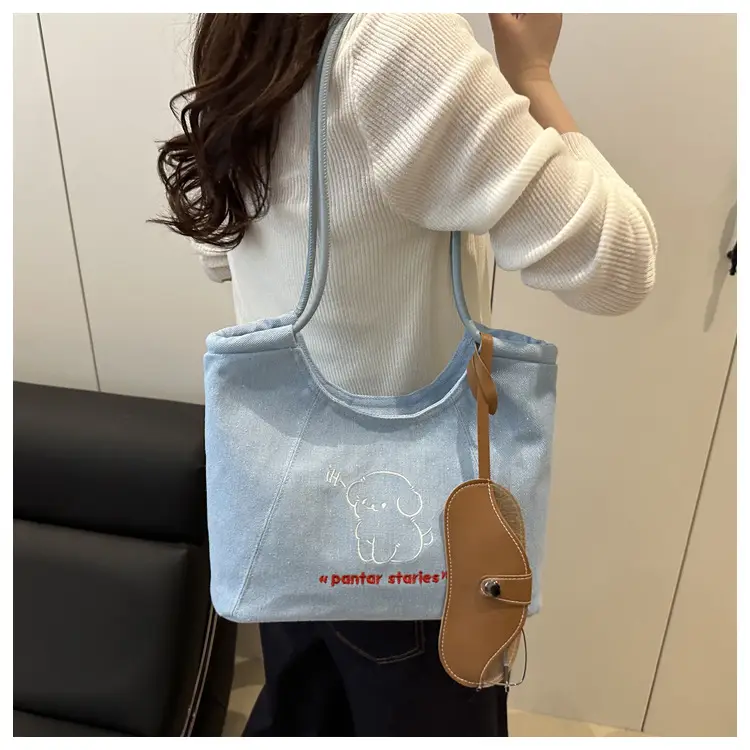 Female Korean Niche Puppy Large Capacity Tote Bag — feature 12