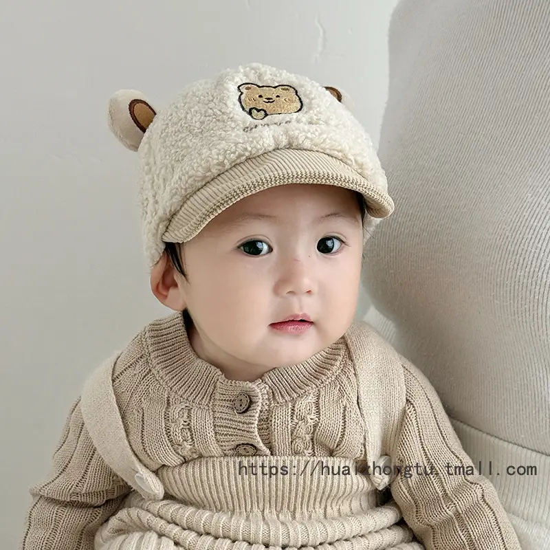 New Baby Bear Hat Warm Winter Infant Peaked Cap — feature 2