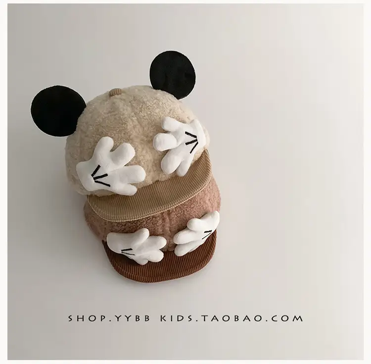 Cute Baby Hat Autumn Winter Warm Cashmere Windproof Peaked Cap for Boys Girls Baby Small Month Old — feature 11