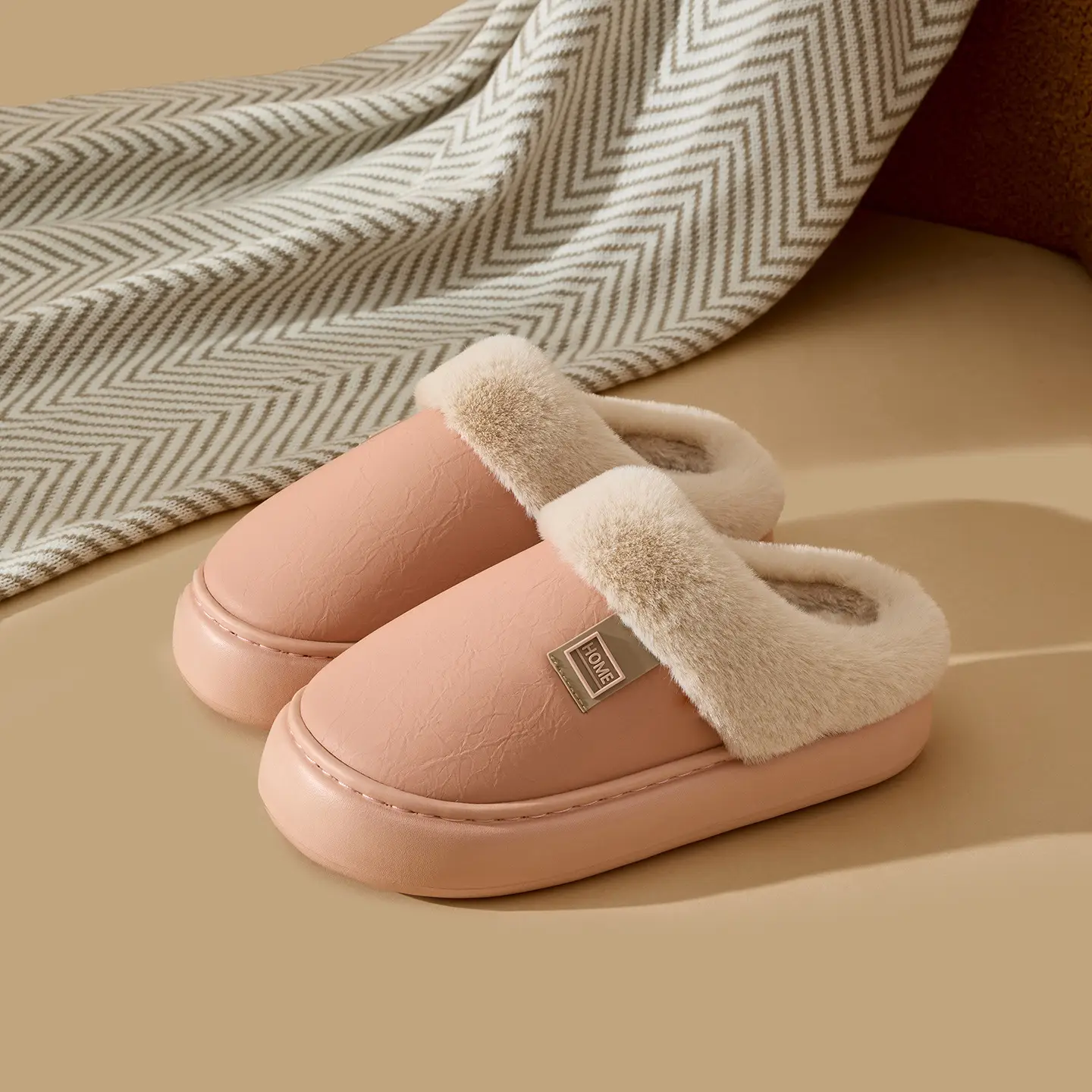 Women Waterproof Cotton Slippers Warm Winter 2025