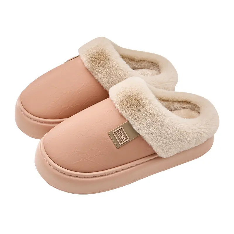 Women Waterproof Cotton Slippers Warm Winter 2025