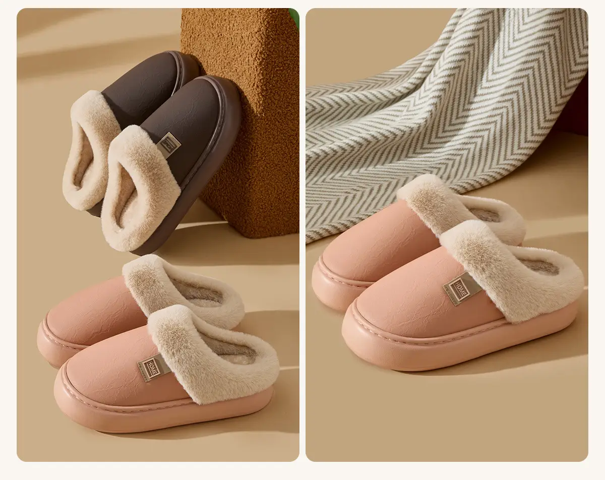 Women Waterproof Cotton Slippers Warm Winter 2025 — feature 17