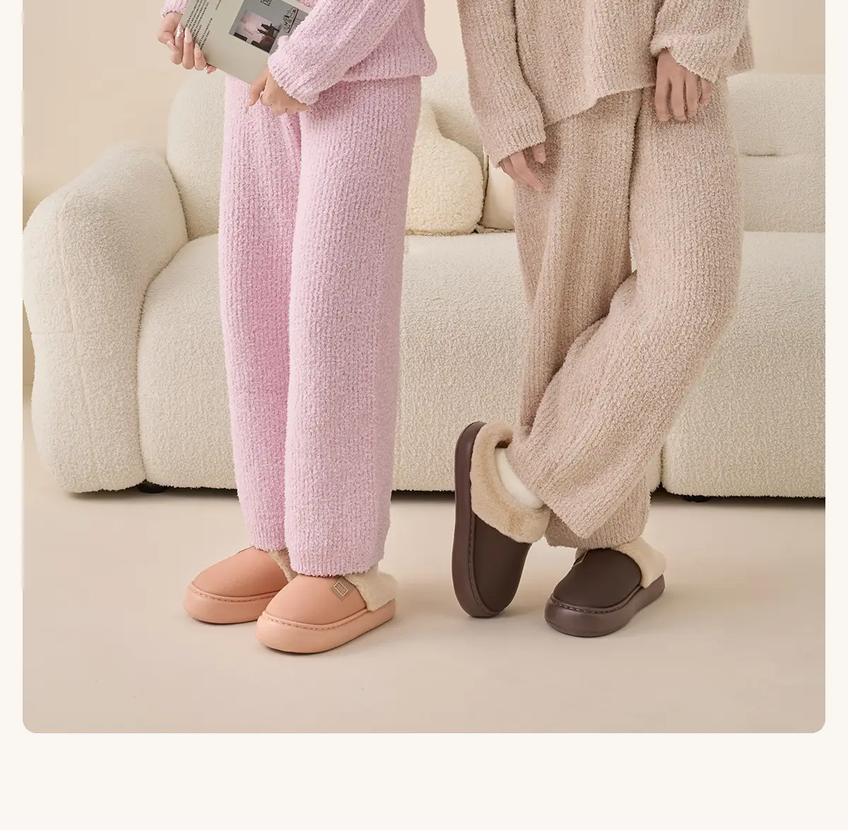 Women Waterproof Cotton Slippers Warm Winter 2025 — feature 2