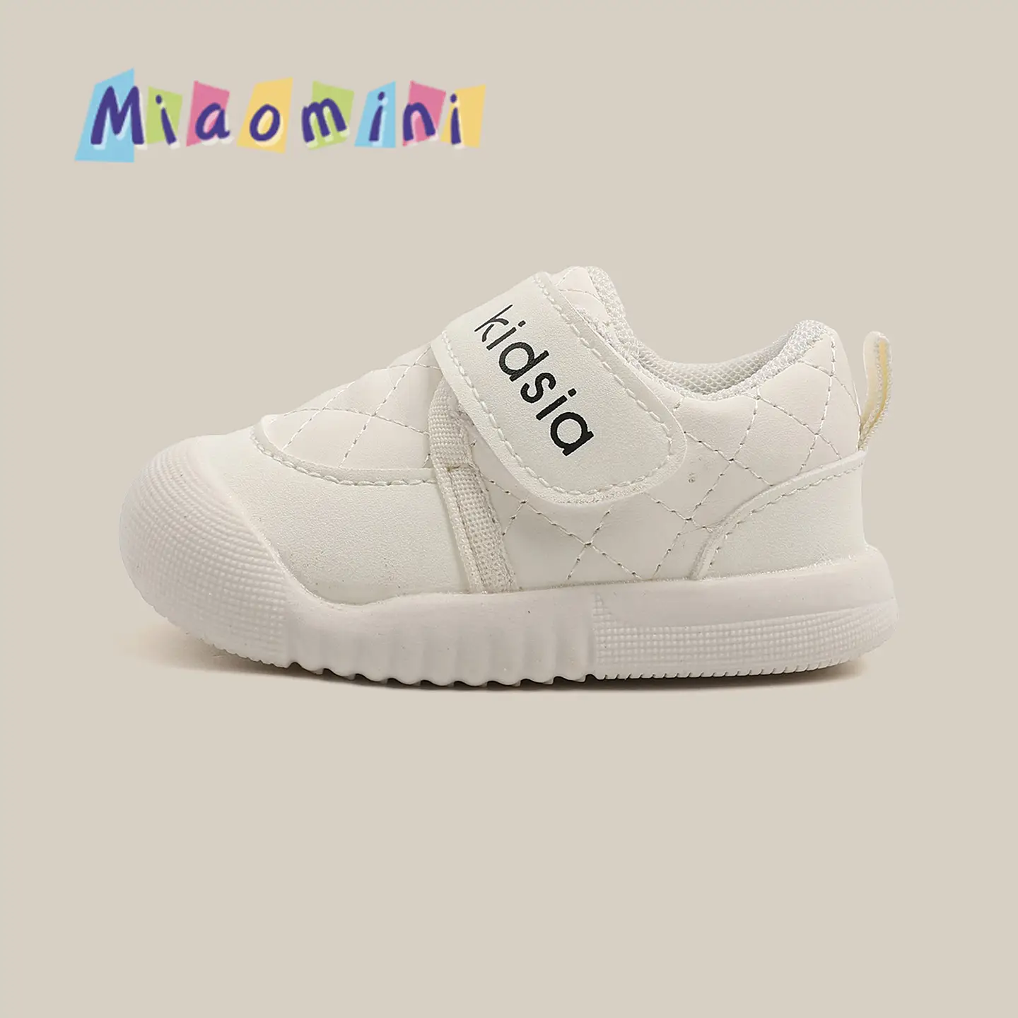 White Slip-On Toddler Shoes 0-1-3Yrs Soft Sole