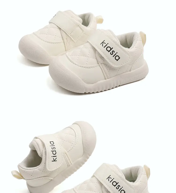 White Slip-On Toddler Shoes 0-1-3Yrs Soft Sole — feature 17