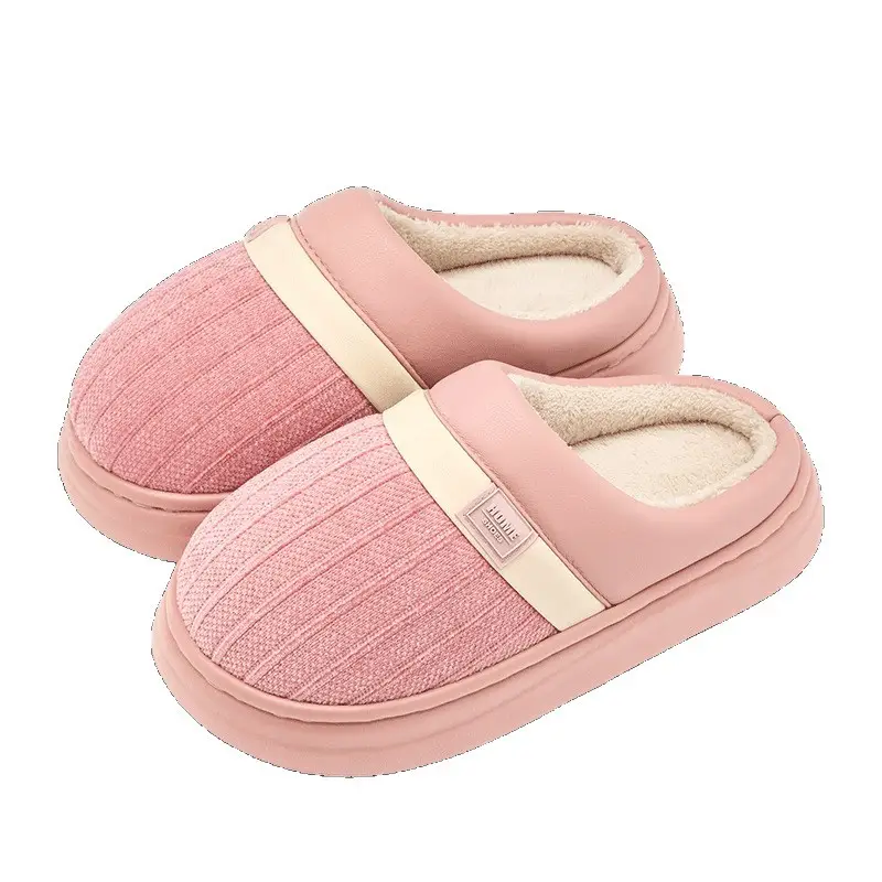 Women Winter Cotton Slippers Pink Warm 2025 - Image 9