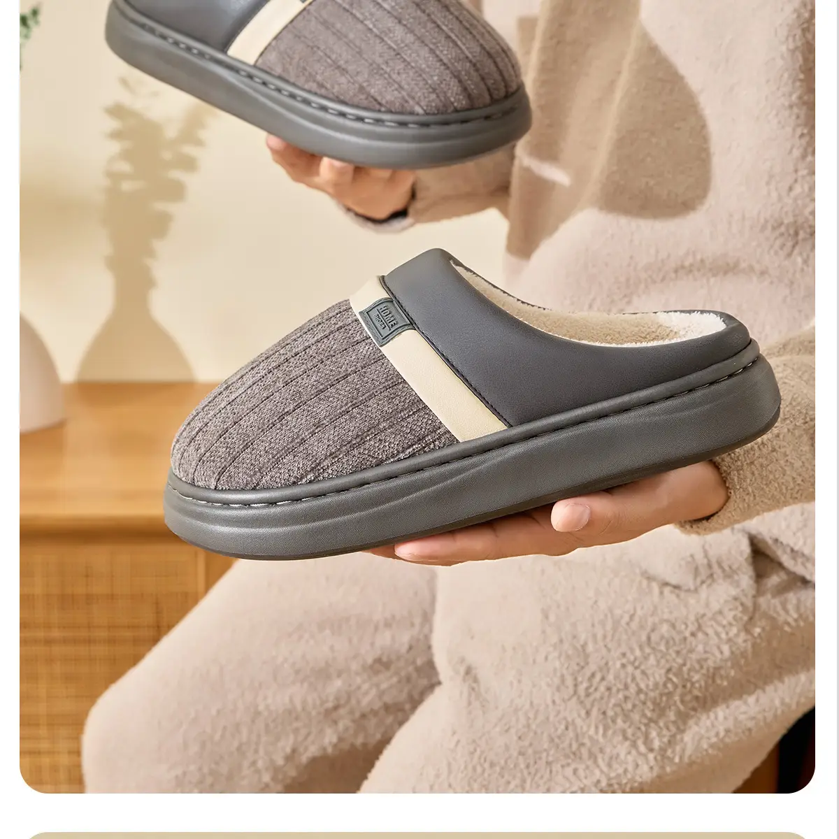 Women Winter Cotton Slippers Pink Warm 2025 — feature 21