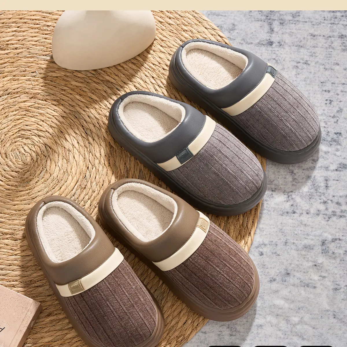 Women Winter Cotton Slippers Pink Warm 2025 — feature 3
