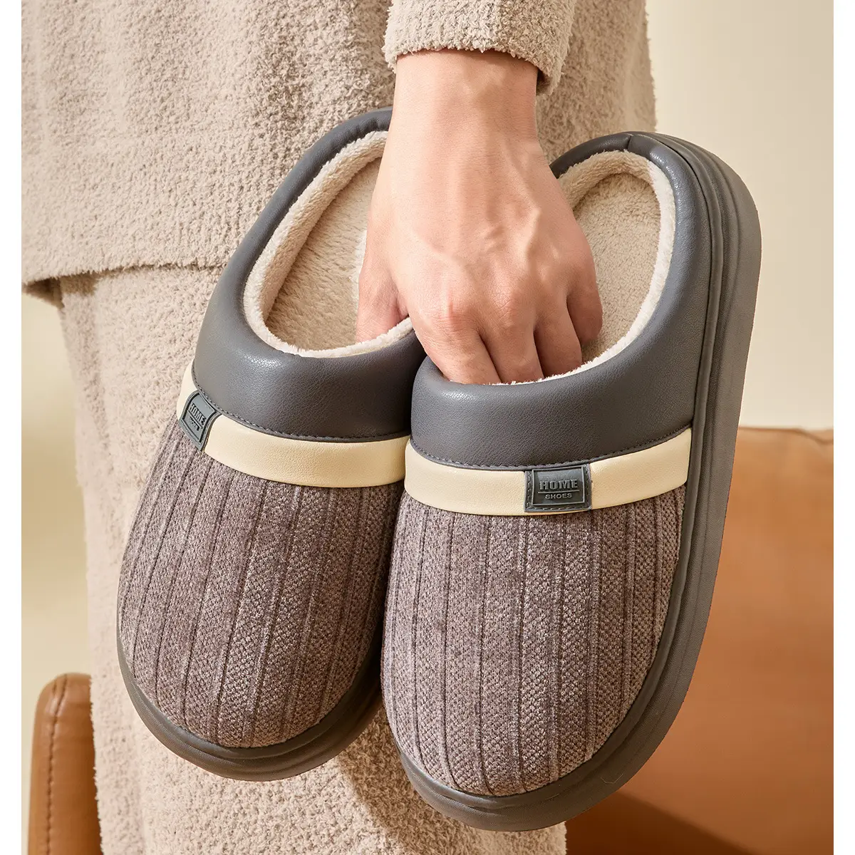 Women Winter Cotton Slippers Pink Warm 2025 — feature 8