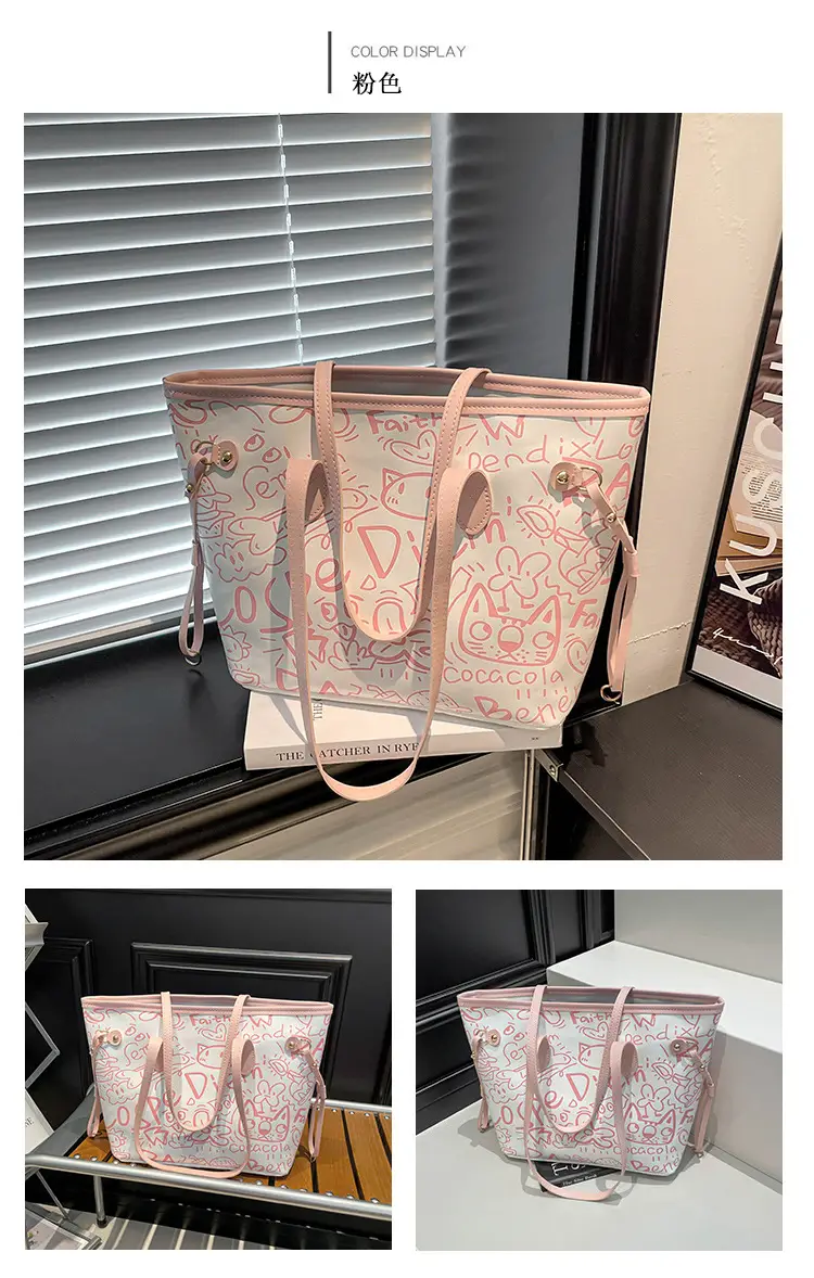 Korean Graffiti Shoulder Bag 2025 New Casual Large Capacity — feature 21