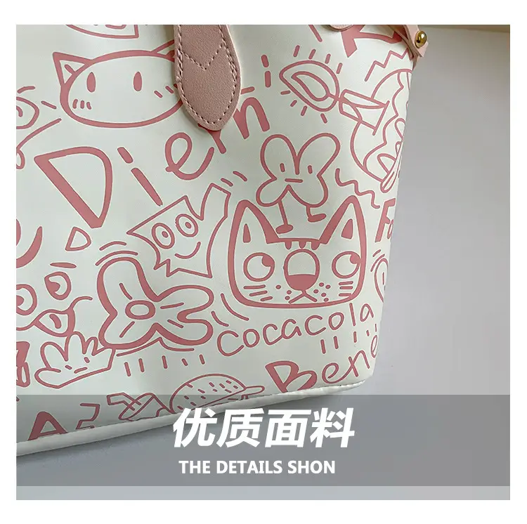 Korean Graffiti Shoulder Bag 2025 New Casual Large Capacity — feature 4