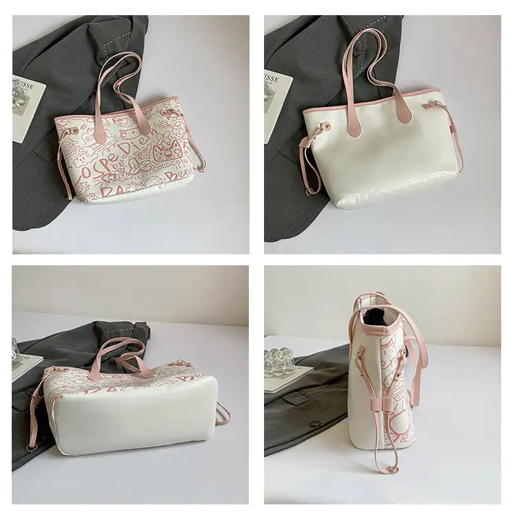 Korean Graffiti Shoulder Bag 2025 New Casual Large Capacity — feature 7