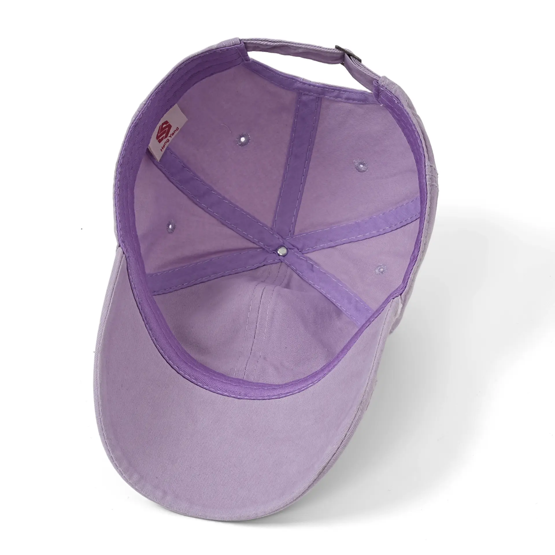 Washed Cotton Patchwork Embroidered Baseball Cap Pink Vintage - Image 12
