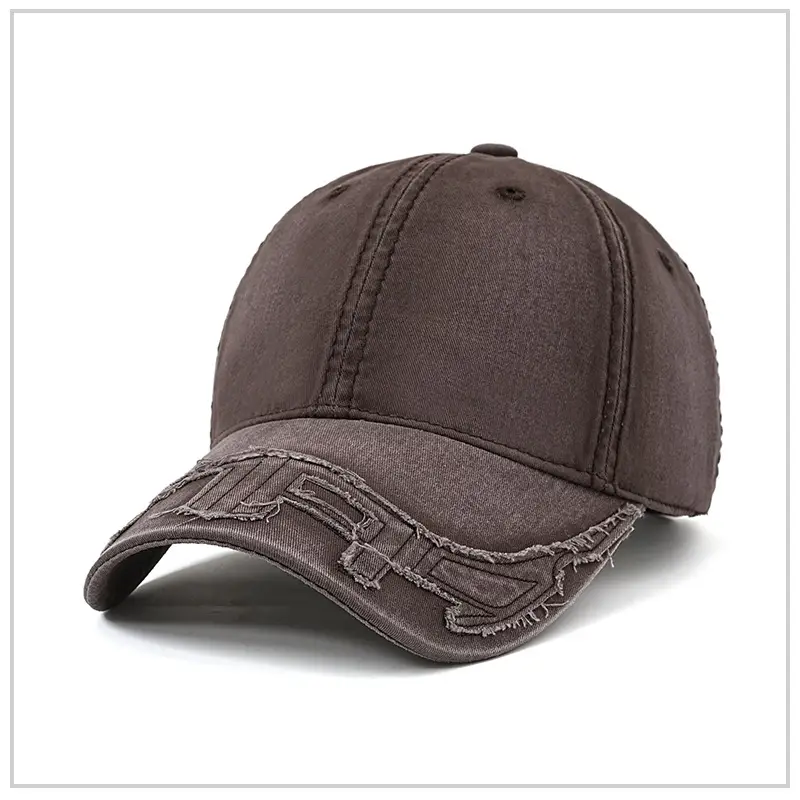 Washed Cotton Patchwork Embroidered Baseball Cap Pink Vintage - Image 7
