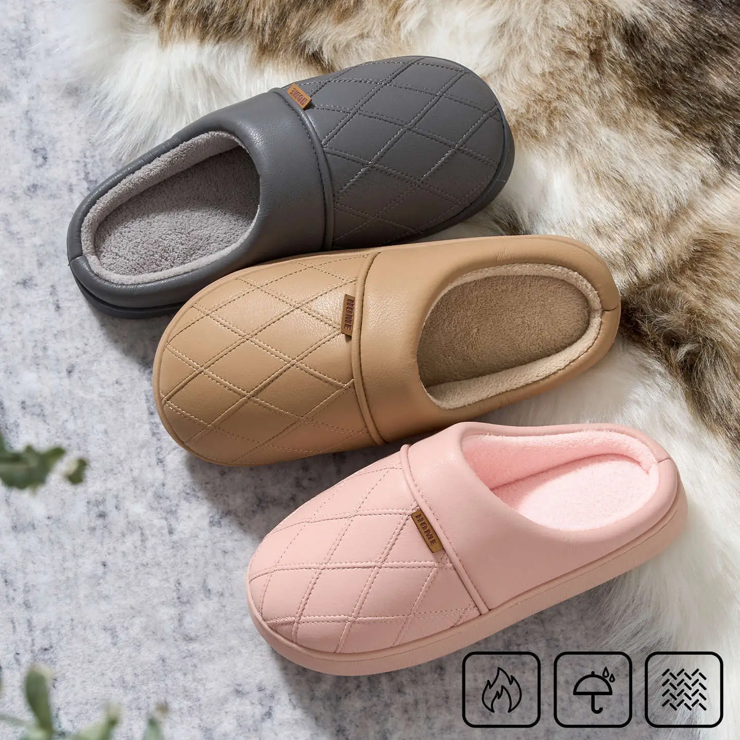 Waterproof Cotton Slippers for Women Winter 2025 - Image 4