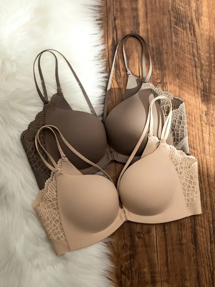 Original High-Quality 6333 Japanese Seamless Backless Front-Clasp Bra for Women, Wireless, Small Chest Push-Up Bra — feature 16