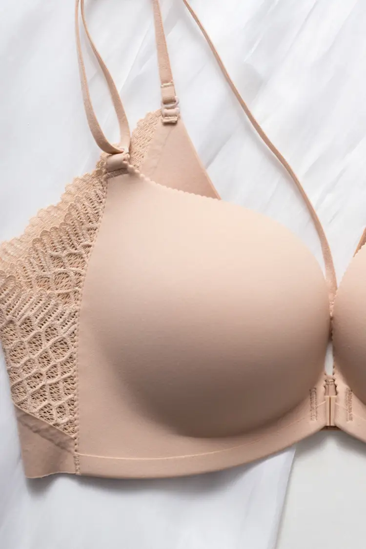 Original High-Quality 6333 Japanese Seamless Backless Front-Clasp Bra for Women, Wireless, Small Chest Push-Up Bra — feature 7
