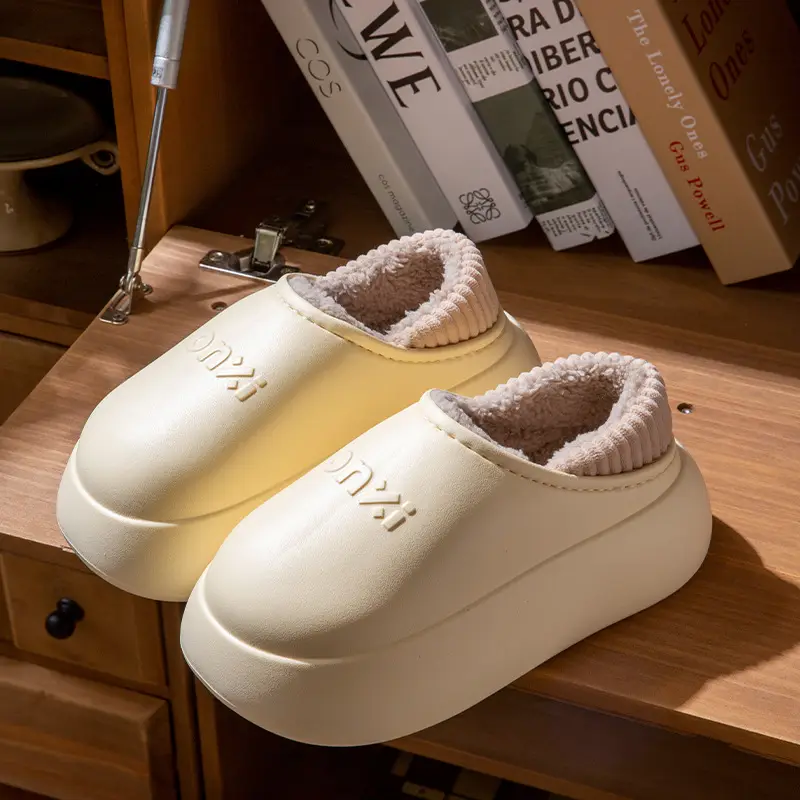 2025 Winter Couple Plush Slippers for Women Men - Image 2