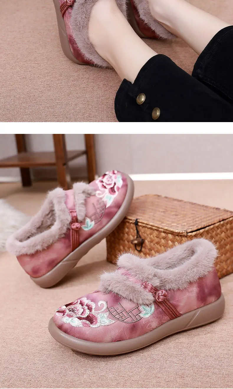 Women's Winter New Shoes with Plush Lining, Thickened and Warm, Women's Boots with Shallow Mouth, Soft Sole, Casual Fashion Boots, Mom Shoes — feature 21