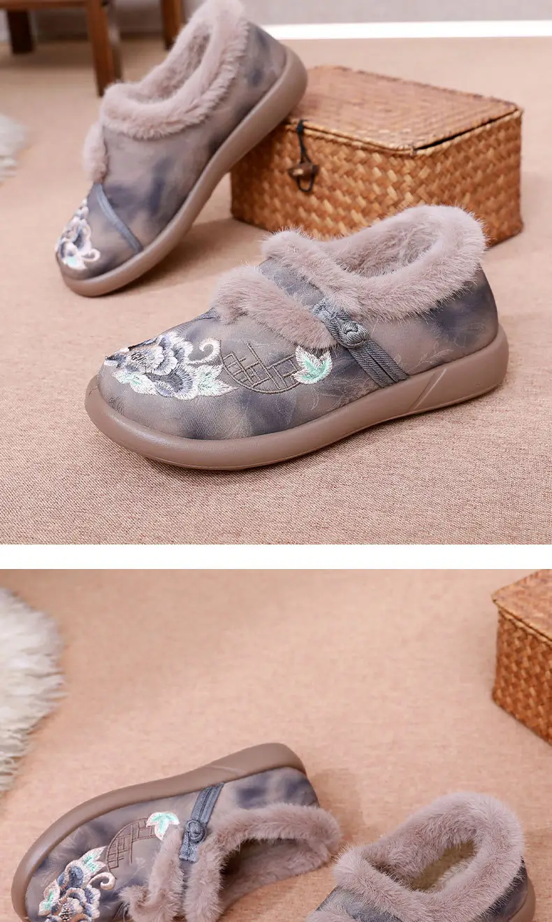 Women's Winter New Shoes with Plush Lining, Thickened and Warm, Women's Boots with Shallow Mouth, Soft Sole, Casual Fashion Boots, Mom Shoes — feature 26