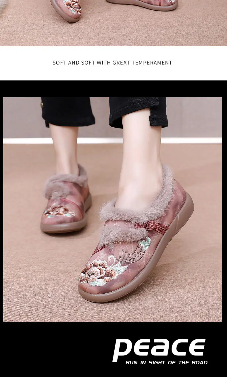 Women's Winter New Shoes with Plush Lining, Thickened and Warm, Women's Boots with Shallow Mouth, Soft Sole, Casual Fashion Boots, Mom Shoes — feature 28
