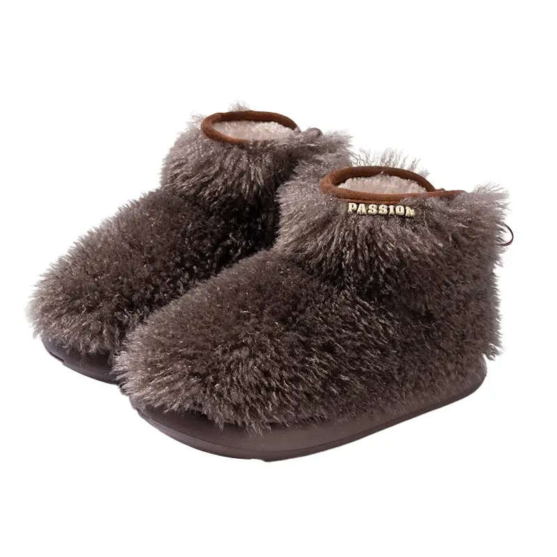 Women Fur Ball Warm Slippers Autumn Winter - Image 3