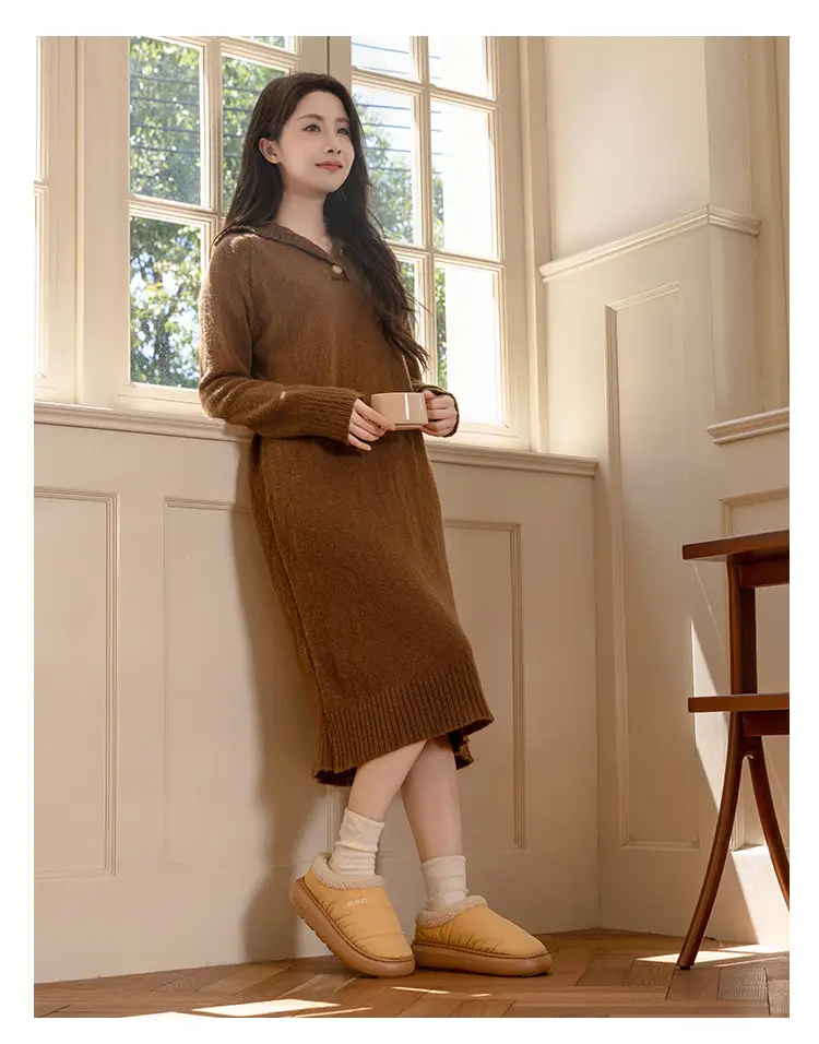 2026 New Cotton Slippers for Women, Suitable for Outdoor Wear in Winter, Waterproof, Fleece-Lined, Warm, Closed-Back, Home Plush Cotton Shoes for Couples — feature 14