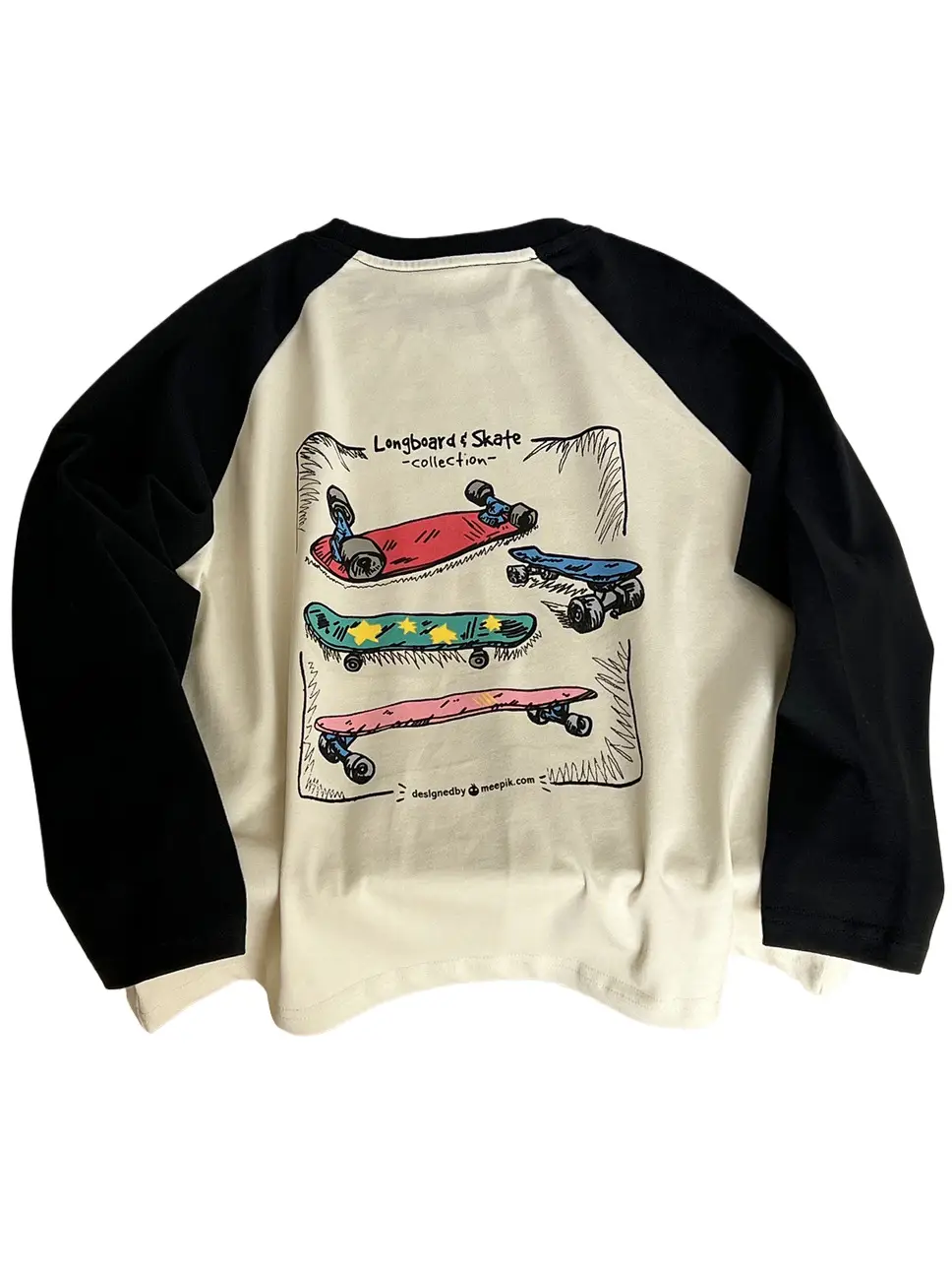 2026 Boys Skateboard Print Long Sleeve T-Shirt - Image 6