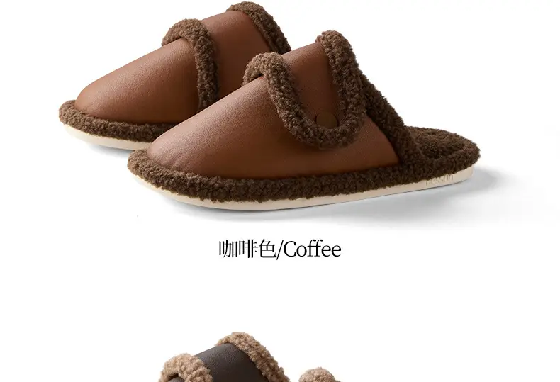 Nanbowan Winter Cotton Slippers for Women's Home Indoor Warm Fleece-Lined Anti-Slip Silent Floor Cotton Slippers for Men — feature 11