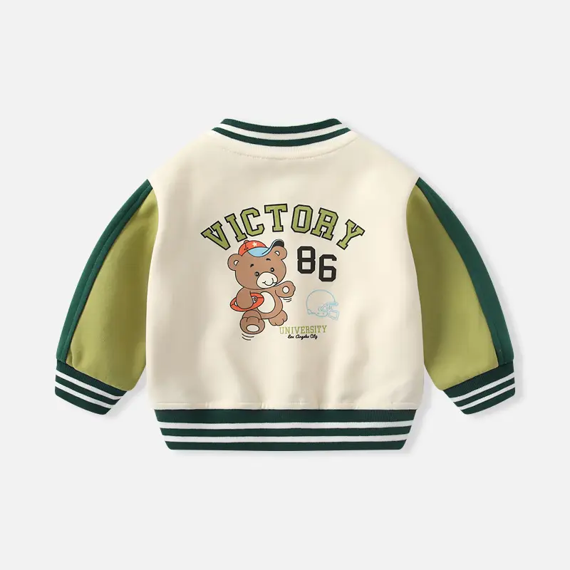 Baby Spring and Autumn Jacket for Boys, Stylish Baseball Jacket, Boys' Cardigan, Autumn Outerwear, Children's Jacket