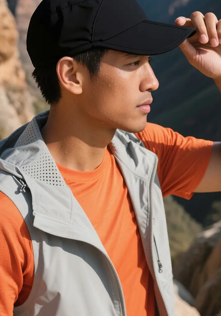 Black Waterproof Foldable Baseball Cap for Men Women — feature 14