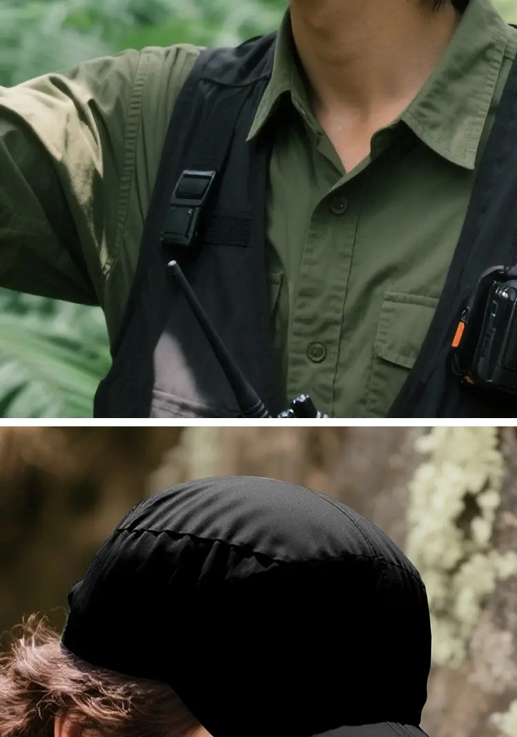 Black Waterproof Foldable Baseball Cap for Men Women — feature 17