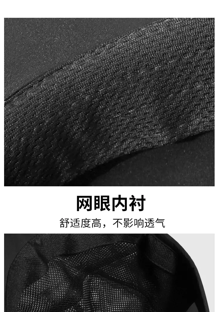 Black Waterproof Foldable Baseball Cap for Men Women — feature 7