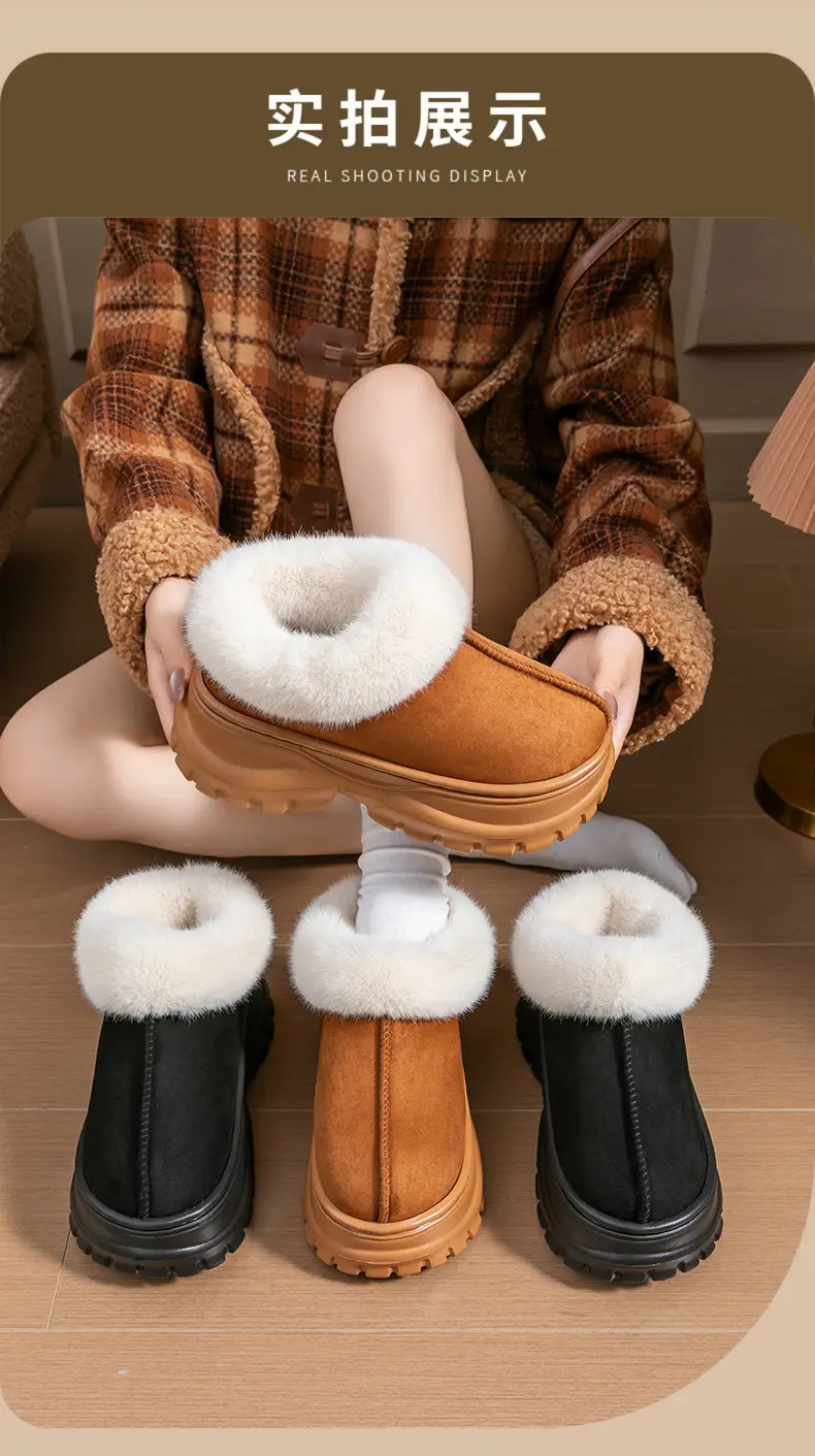 Women Thick Velvet Snow Boots Warm Winter — feature 10