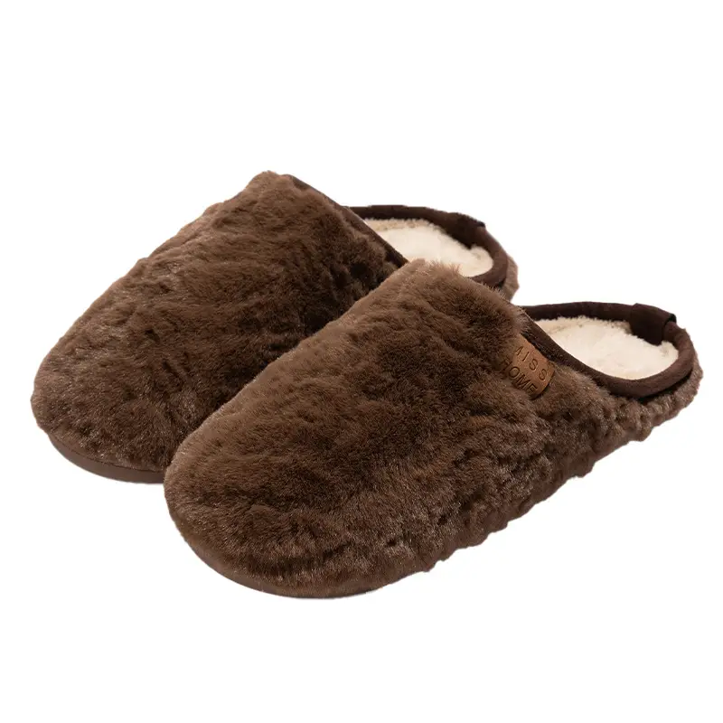2025 Plush Cotton Slippers Women Winter Warm Floor Mops - Image 8
