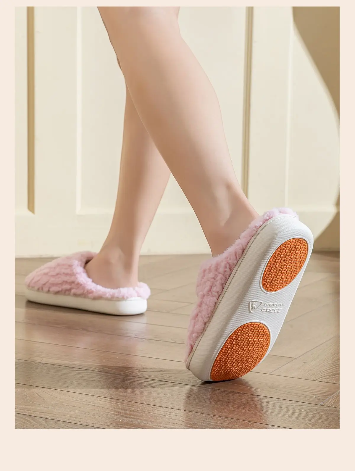 Women Cotton Warm Plush Slippers Winter Indoor Non-Slip — feature 14