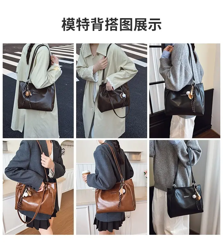 2025 Winter Women's Retro Tote Bag Large Capacity — feature 10