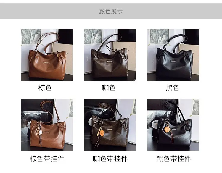 2025 Winter Women's Retro Tote Bag Large Capacity — feature 3