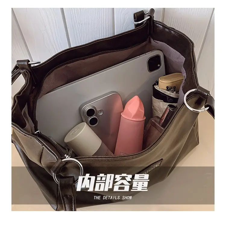 2025 Winter Women's Retro Tote Bag Large Capacity — feature 8